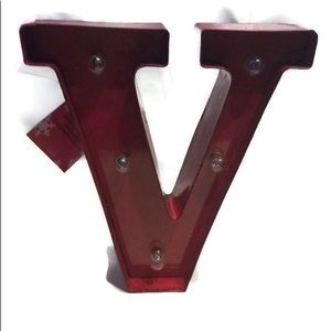 Christmas Tabletop “V” Marquee Decor NEW B1